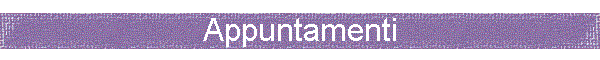 Appuntamenti